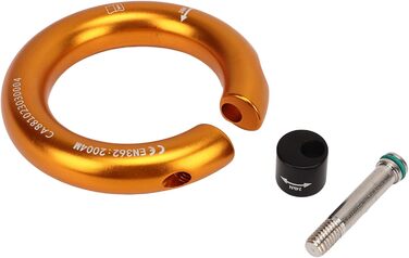 Алюмінієве кільце для спуску Fockety 24 KN, натяжне кільце 2,75 дюйма, з&39єднувальне кільце з отвором 0,47 дюйма, з&39єднувач для мотузки для рятувальників, будівельників, рятувальних робіт, килимок для слеклайну, золотистий