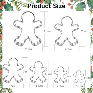 Набір формочок для печива Імбирний чоловічок 6 шт UKoosien