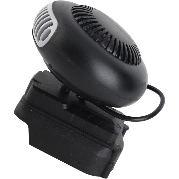 Невеликий обігрівач, 2 швидкості, 18-вольтовий обігрівач на батарейках, портативний електричний вентилятор-обігрівач для невеликих офісів