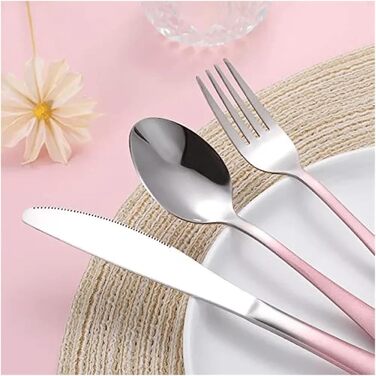 Універсальний набір дорожнього посуду багаторазові портативні столові прибори з футляром для обіду, кемпінгу, школи та пікніків (градієнтний світло-блакитний)