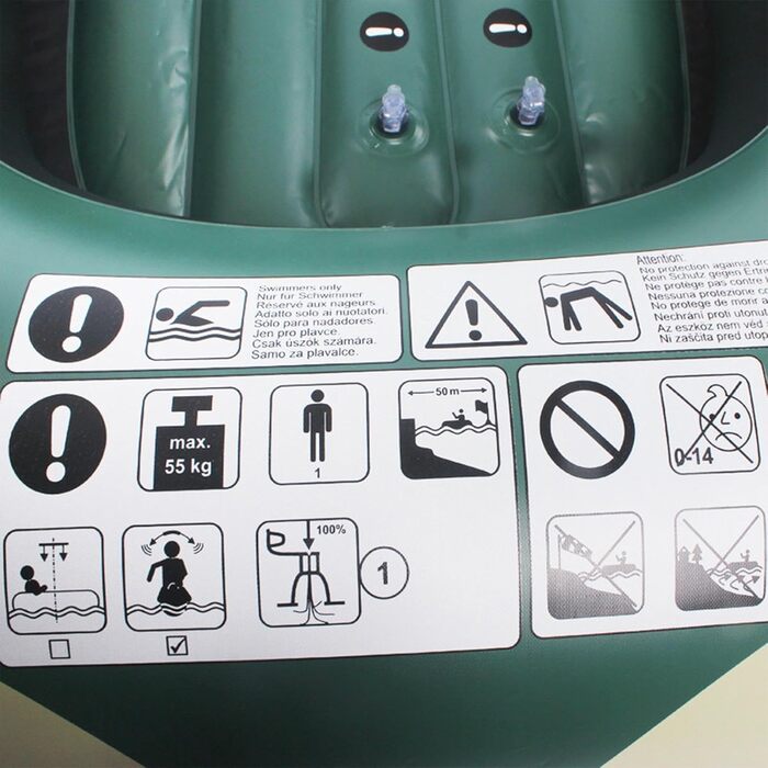 Надувні човни harayaa, надувний човен, каяк, плот, спортивний човен для дорослих, 1 особа з веслом