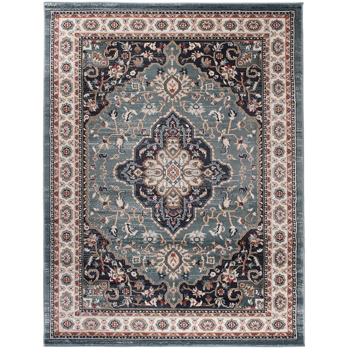 Традиційний східний килим - Короткий ворс - М'який перський килим для вітальні, спальні, їдальні - Сертифікований OEKO-TEX - AYLA