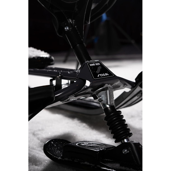 Санки STIGA Snowracer King Size GT двомісні, чорно-сірі