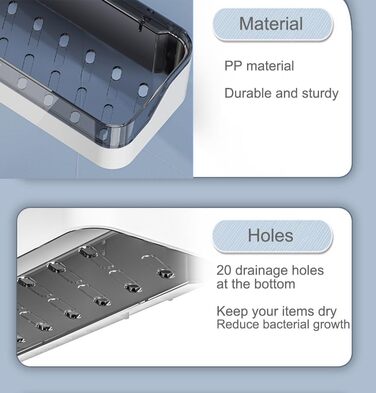 Полиця для ванної кімнати DEPAOTLUX 2 шт. , полиці для ванної кімнати без свердління, клейка полиця для душу, настінні душові коши