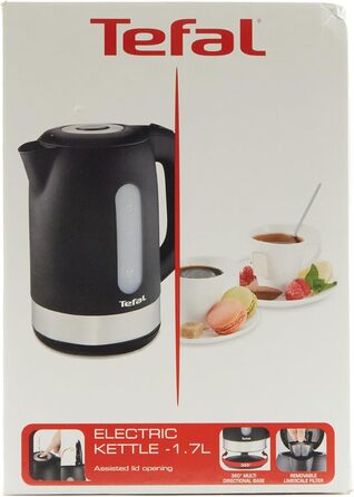 Електричний чайник Tefal 3045386354184 KO330830, нержавіюча сталь, 1,7 літра, чорний/сріблястий