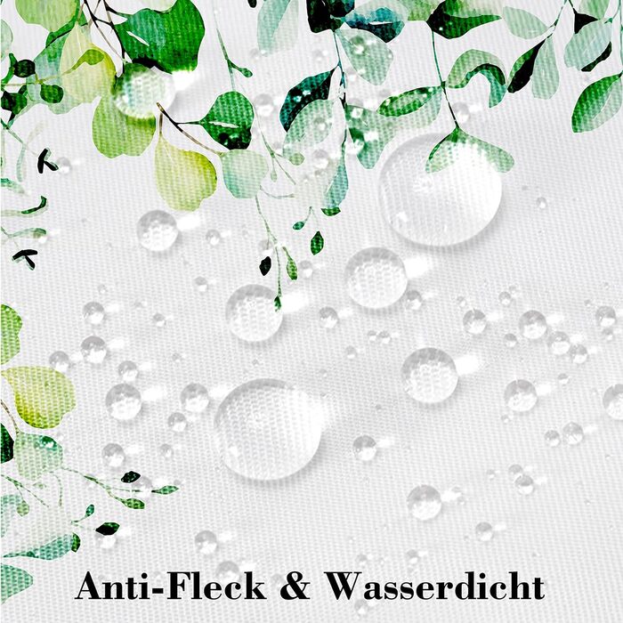 Скатертина Миється для Відкритого Евкаліпт Сад Скатертина Квадратна Погодостійка Квіткова Скатертина Водонепроникна Поліефірна Ска