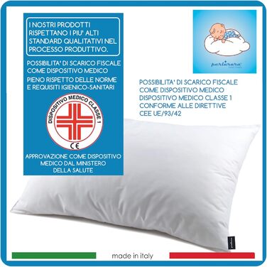 Подушка для дітей 2 років, дитяча подушка 40x60 см Гіпоалергенна дитяча подушка М'яка, здорова, гіпоалергенна дитяча подушка для в