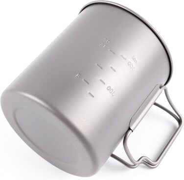 Титановий посуд для кемпінгу TOAKS (375 мл, 450 мл, 550 мл, 650 мл, 700 мл, 750 мл, 900 мл), титановий посуд для пікніка, походів та відпочинку на природі 750 мл POT-750