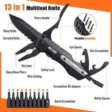 Подарунки для чоловіків, кишеньковий багатофункціональний ніж, подарунки для чоловіків з наповненням календаря, складний ніж, гадж