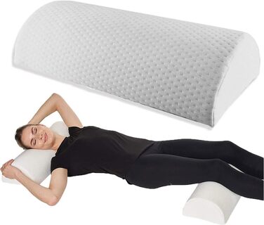 Подушка для колін для тих, хто спить на боці, подушка для довгих ніг, подушка для колін, з піни з ефектом пам&39яті, може використовуватися як подушка для шиї, поперекової подушки, подушка для ніг, подушка для щиколоток, 50*20*10 см