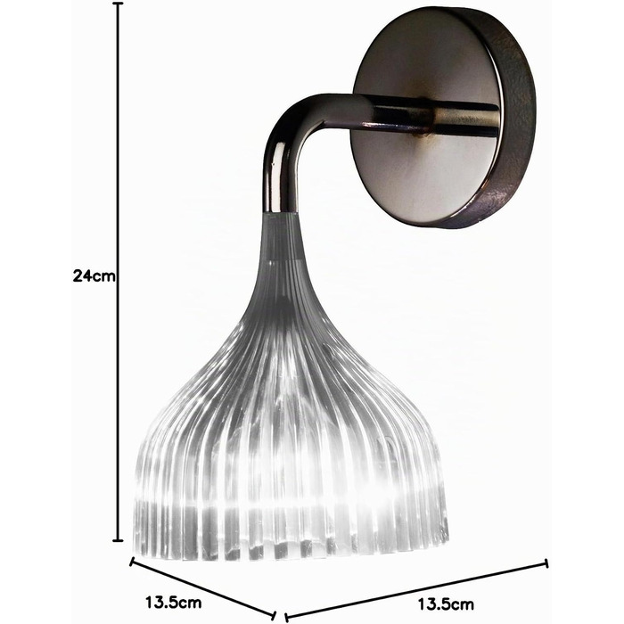 Настінний світильник Kartell , прозоре скло