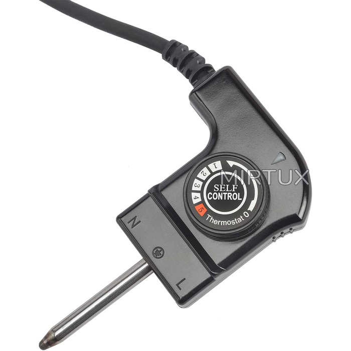 Кабель MIRTUX Grill з термостатом для Cecotec Black&Water 2500, сумісний і спеціально розроблений для пластин гриля