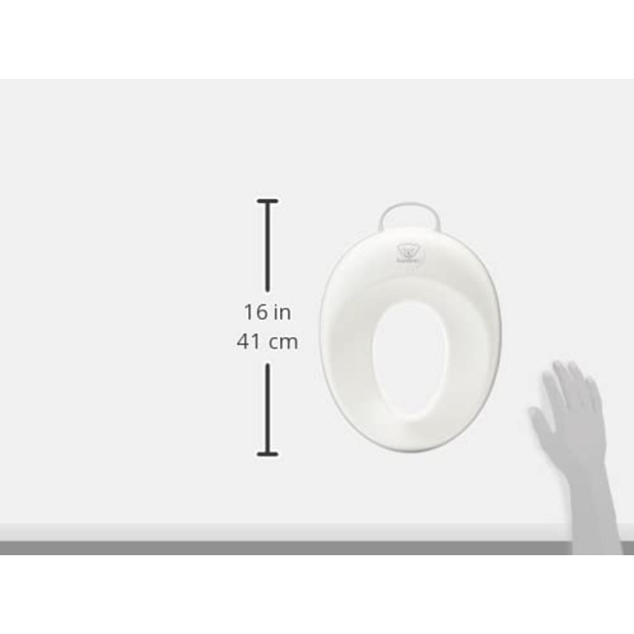 Сидіння для унітазу BabyBjrn, білий/сірий