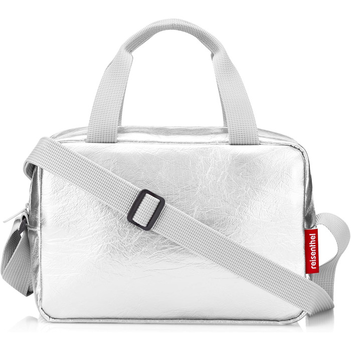 Сумка-холодильник Reisenthel Coolerbag-to-go Невелика сумка-холодильник для обіду, яку можна носити через плече ідеально підходить для пікніків, офісу та в дорозі. Один розмір, сріблястий колір Crackle