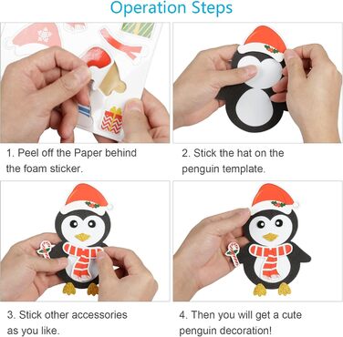 Набір для творчості LAMEK, 12 шт., різдвяні фігурки EVA