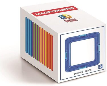 Квадрати Magformers 12 шт. , кольорові, 278-06