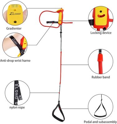 Тренажер для стрільби з лука Elong — силовий розтяжний тренажер для рекурсивних та складних луків, жовтий