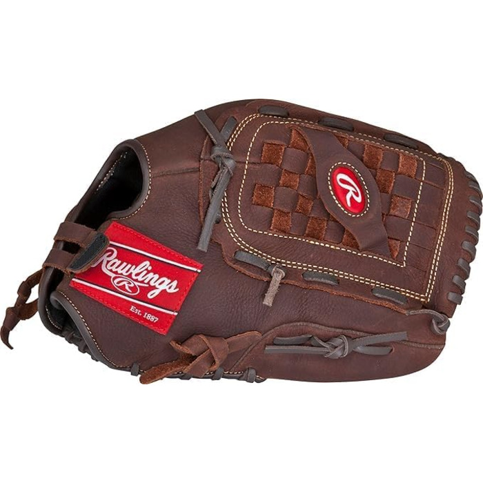 Ловляча рукавичка Rawlings Player Preferred, коричнева, 33 см, для лівої руки, для правої руки 35,6 см - плетіння кошика
