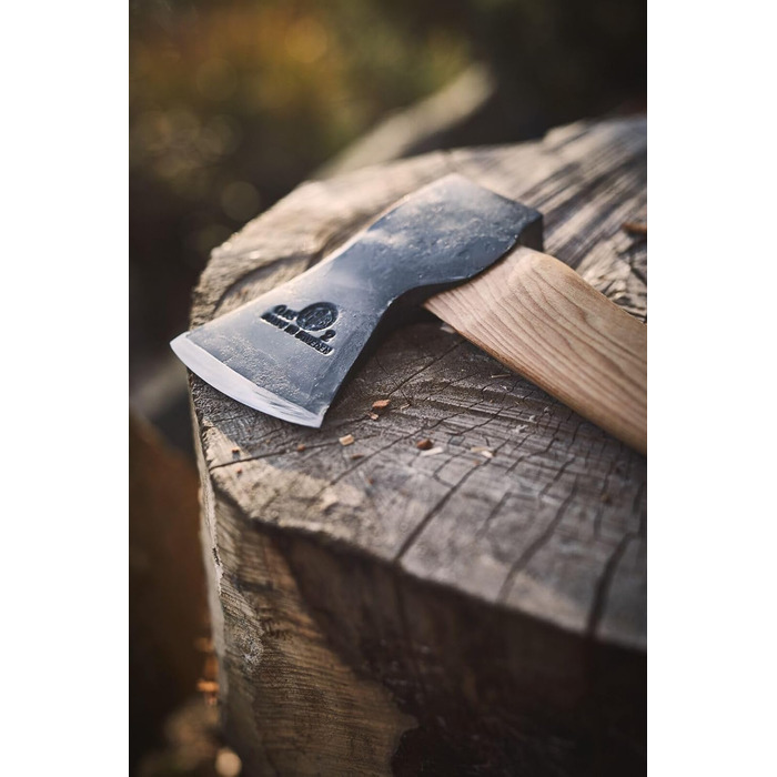 Сокира кувалда EKELUND 510мм Hultafors Виготовлена в Швеції 1210г Преміальна сокира з ручкою з гікорі Скандинавська заточка У комплекті шкіряний захист леза 841710