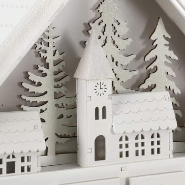 Дерев'яний адвент-календар з 24 шухлядами та світлодіодними лампочками PIONEER-EFFORT