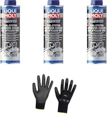 Захисні рукавички Iloda 3xOriginal Liqui Moly 500 мл Pro-Line JetClean Petrol System Cleaner Cleaner