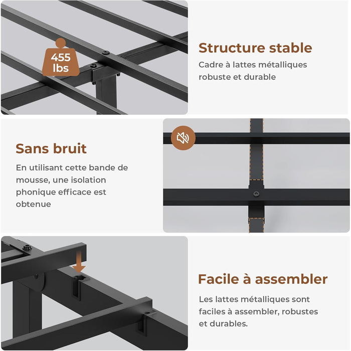 Ліжко AOGLLATI 140200 см, М&39яке ліжко із зарядною станцією та світлодіодним освітленням, Двоспальне ліжко з місцем для зберігання речей та узголів&39ям для зберігання речей, 4 шухляди, Рейкова основа, без матраца (для матраца 140 x 200 см), Білий 140 x 