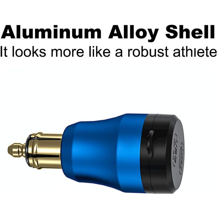 Алюмінієвий 30-ватний зарядний пристрій з DIN-роз'ємом живлення для типу C та швидкої зарядки USB 3.0 Мотоцикл DIN адаптер водонеп