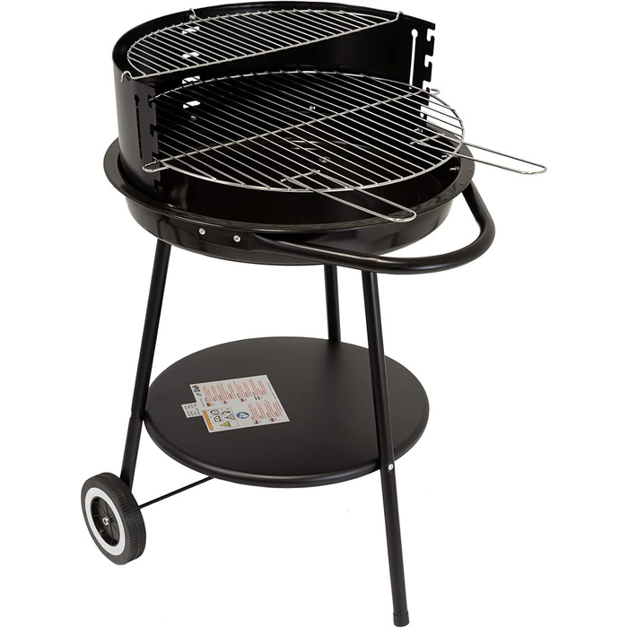 Гриль на вугіллі ACTIVA Johannesburg I Гриль на вугіллі преміум-класу з високоякісною хромованою решіткою I Міцний гриль на вугілл