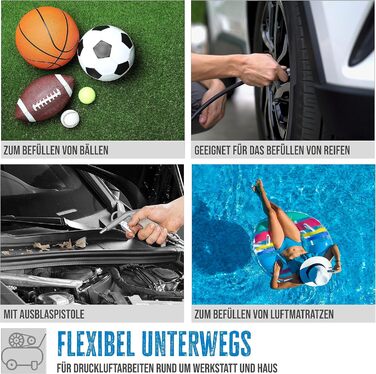 Компресор Gde Airpower 180/08 (безмасляний, малообслуговуваний, ремінний привід, 8 бар, 1100 Вт, ефективна продуктивність 140 л/хв