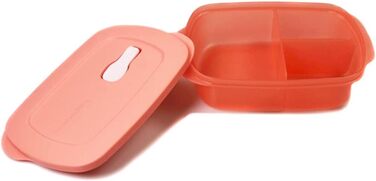 Мікрохвильова піч Tupperware CrystalWave 1 л, лосось, з роздільником Micro Micro Crystal Wave Plus Fix