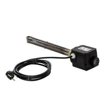 Електричний нагрівальний елемент 3 кВт, різьба 1 1/2&quot, регульований, для вкручуваних нагрівальних елементів, сонячний