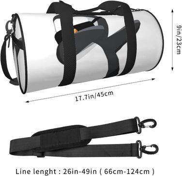 Дорожня сумка-циліндр з пінгвіном, спортивна сумка для чоловіків та жінок, сумка-мішок для подорожей