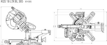 Інжектор для батареї, 18 LTX BL 305 (614305850)