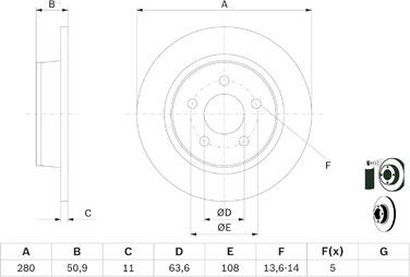 Гальмівні диски Bosch 0 986 479 762 (комплект 2 шт.)