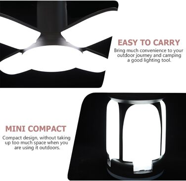 Сонячний кемпінговий світильник Luxshiny, світлодіодний світильник для намету з ABS-пластику з гачком, багатофункціональний зовнішній світильник для кемпінгу, саду та надзвичайних ситуацій