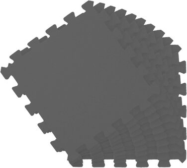 Ігровий килимок LittleTom з 9 предметів Дитячий килимок-головоломка з нуля - 30x30 Килимок для повзання Baby - Ігровий килимок Дитяча ковдра Ігрова ковдра - Килимок для підлоги Дитяча - Дитячий килимок Захисний килимок для підлоги Дитячі іграшки (сірий)