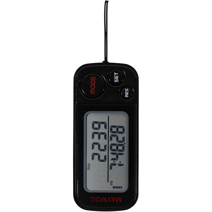 Крокомір для ходьби з кліпсою та ремінцем, 30-денна пам&39ять, точний лічильник кроків, пройдена відстань (милі/км), лічильник калорій, моніторинг щоденних цілей, час тренування, 3D-