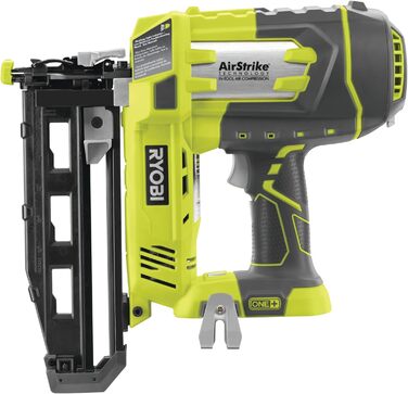 Акумуляторний цвяходер Ryobi 18 вольт R18N16G-0 (цвяходер з цвяхами, гачок для ременя, 2 розпірки - без акумулятора зарядний прист