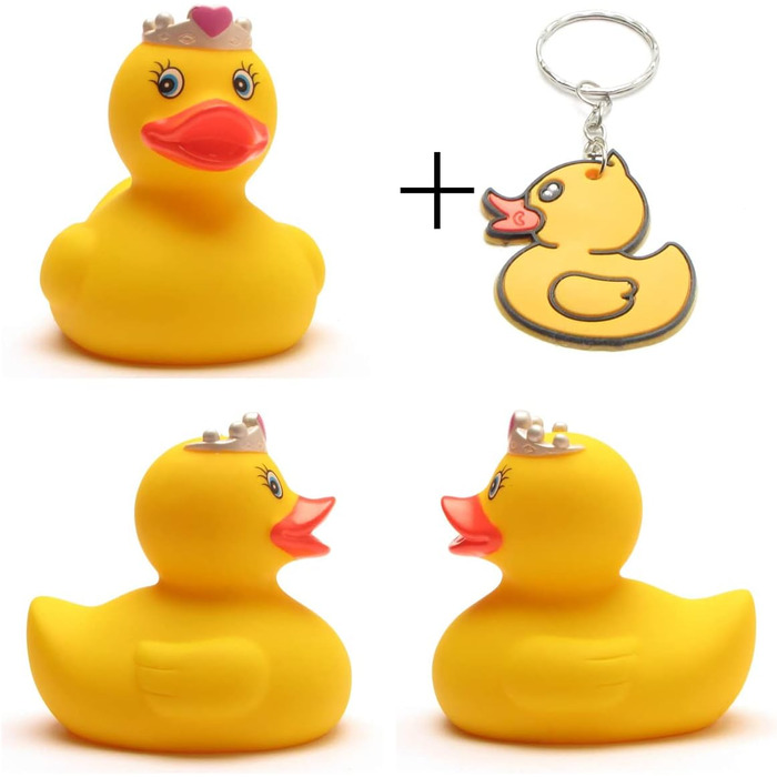 Принцеса гумова качка I Принцеса пищаща качка IL 7,5 см I вкл