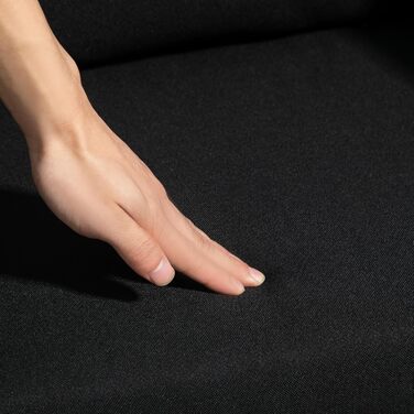 Крісло HOMCOM для вітальні, крісло для відпочинку з металевим каркасом, крісло для читання з лляним виглядом, м&39яке крісло для спальні, вітальні, чорне, імітація чорного льону