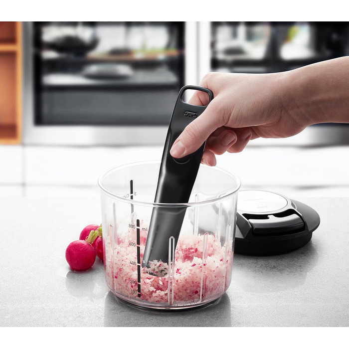 Ручний подрібнювач горіхів, фруктів або овочів, професійний мультиподрібнювач з нержавіючої сталі з тросовою тягою