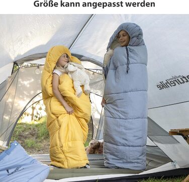 Дитячий спальний мішок Naturehike, літній, весняний, осінній, бавовняний спальний мішок для дітей, подорожей, кемпінгу, легкий теплий, кемпінговий, спальні мішки C300-жовтий