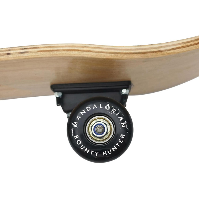 Скейтборд для підлітків, 79 см, нековзка дека, великий, до 100 кг, ЗОРЯНІ ВІЙНИ Мандалорець