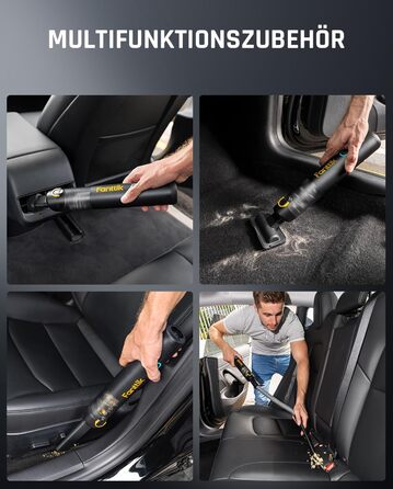 Акумуляторний автомобільний пилосос Fanttik Slim V8 Apex високої потужності 19000 Па/45 Вт, ручний пилосос RobustClean 4-в-1 з мін