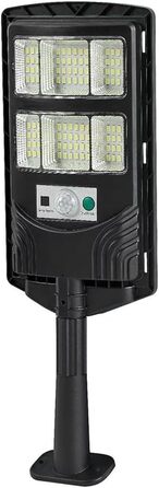 Розумний сонячний світлодіодний вуличний світильник з датчиком руху, дистанційним керуванням та автоматичним увімкненням світла, всепогодна конструкція IP65 для тривалого використання (263 мм)