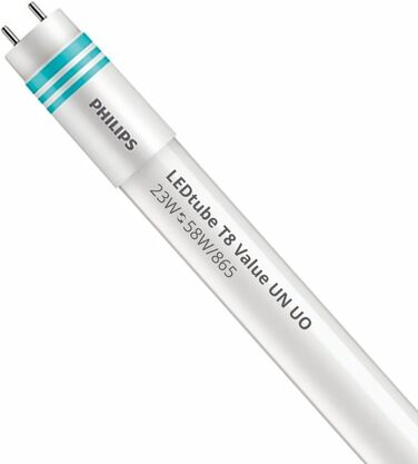 Світлодіодна трубка Philips T8 Master Value (UN) Ultra Output 23 Вт 3700 лм 865 денного світла 150 см еквівалент 58 Вт