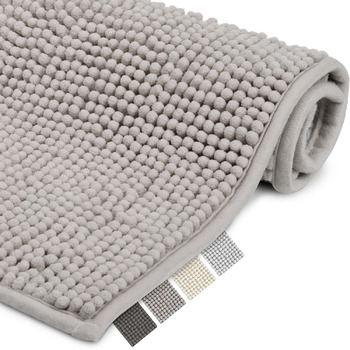 Килимок для ванної Beautissu нековзний 70x120 см синельний килимок для ванної кімнати великий пухнастий килимок для ванної нековзн