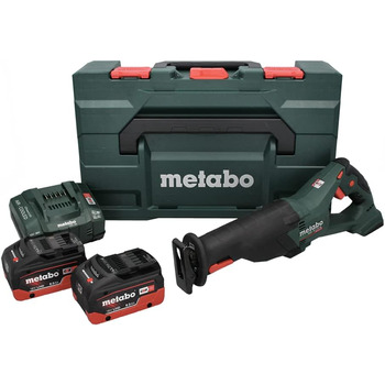 Акумуляторна пила Metabo SSE 18 LTX BL (602267810) 18В 2 шт. LiHD зарядний пристрій ASC 145 пластиковий кейс, тип акумуляторної ба