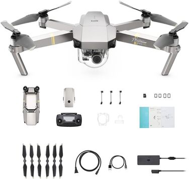 Квадрокоптер DJI Mavic Pro з камерою, платиновий