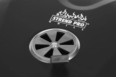 Вугільний гриль чайник-гриль з нержавіючої сталі ВхШхГ 92x57x54 см поверхня гриля Ø 54 см з кошиком для зберігання і термометром в